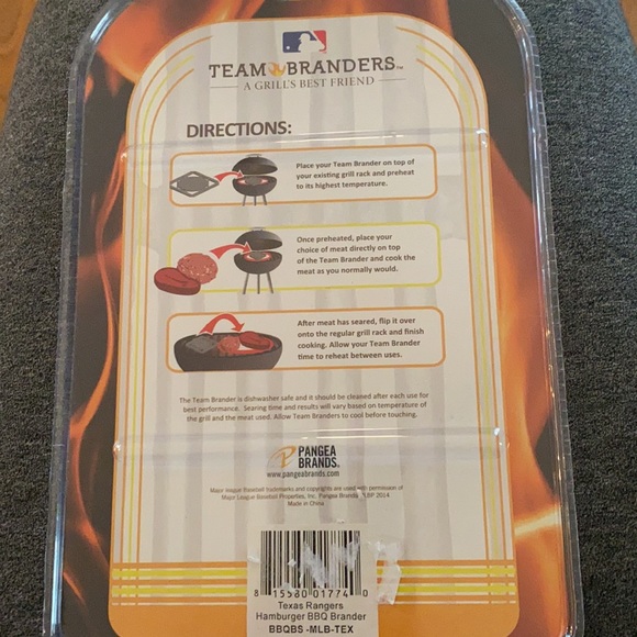 Texas Rangers Hamburger Brander - Picture 3 of 3